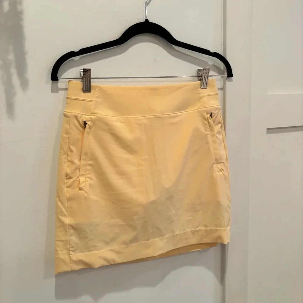 Athleta Womens Athletic Skort Built in Shorts Orange Pastel Color Size 2 - Picture 6 of 8